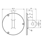 KÄFER eyelet rear panel for outer ring Ø 58 mm ( 4000851549 )
