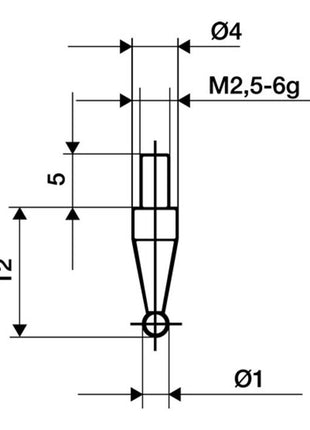 KÄFER Messeinsatz Ø 3 mm Kugel ( 4000851680 )