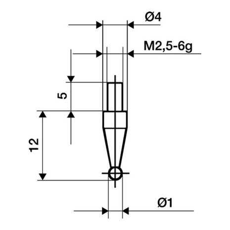 KÄFER Messeinsatz Ø 3 mm Kugel ( 4000851680 )