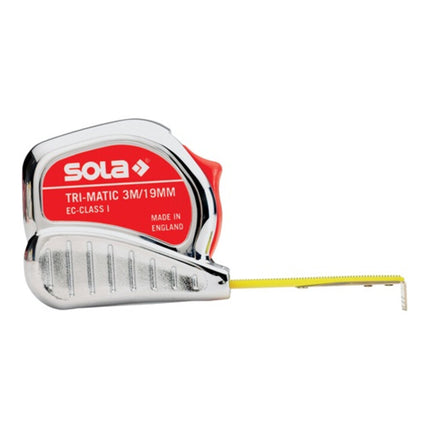 SOLA pocket tape measure TRI-MATIC length 3 m width 13 mm mm/cm ( 4000855089 )