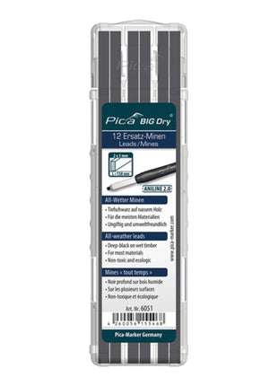 Zestaw min PICA BIG-Dry 12x grafit/czarny ( 4000871351 )