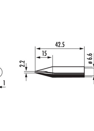 ERSA soldering tip series 842 chisel-shaped ( 4000872529 )