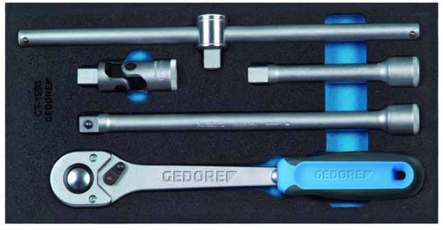GEDORE Module à outils 1500 CT1-1993 T 5 pièces 1/3 module ( 4000881209 )