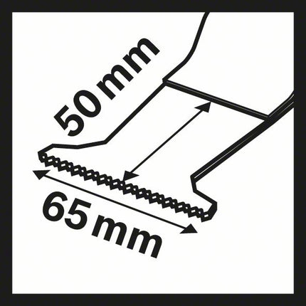 BOSCH Hoja de sierra de inmersión PAII 65 APB Anchura 65 mm Profundidad de inmersión 50 mm ( 4000907746 )