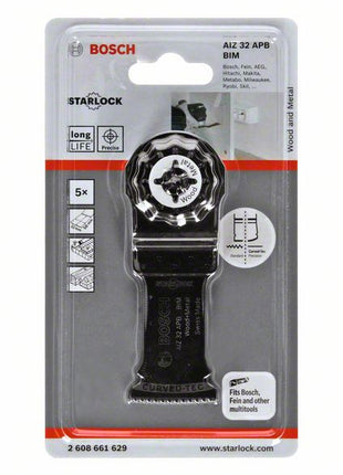 Lama BOSCH per taglio a tuffo AIZ 32 APB Larghezza 32 mm Profondità di tuffo 50 mm ( 4000908708 )