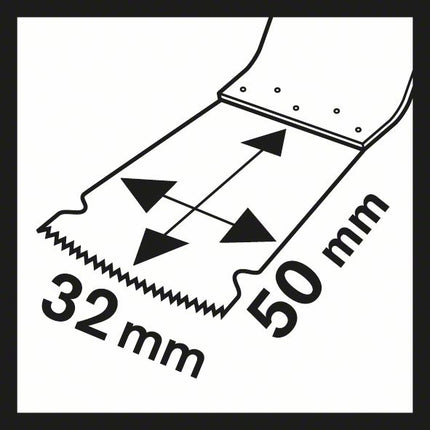 Hoja de sierra de inmersión BOSCH AIZ 32 EPC Anchura 32 mm Profundidad de inmersión 50 mm ( 4000908710 )