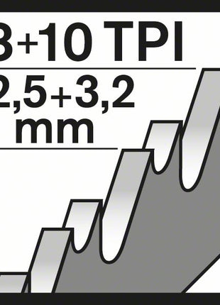 BOSCH Reciprocating saw blade S 1130 CF Length 225 mm Width 22 mm ( 4000909618 )