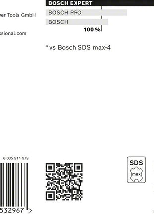 BOSCH hammer drill Expert SDS max-8X Ø 18 mm working l.400 mm l.540 mm ( 4000909900 )