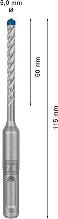 BOSCH martillo perforador Expert SDS-7X Ø 5,0 mm trabajo l.50 mm l.115 mm ( 4000909924 )