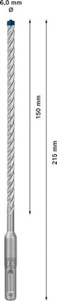 BOSCH martillo perforador Expert SDS-7X Ø 6,0 mm trabajo l.150 mm l.215 mm ( 4000909928 )