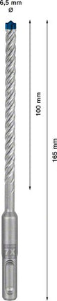 BOSCH martillo perforador Expert SDS-7X Ø 6,5 mm trabajo l.100 mm l.165 mm ( 4000909931 )