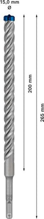 BOSCH martillo perforador Expert SDS-7X Ø 15,0 mm trabajo l.200 mm l.265 mm ( 4000909961 )
