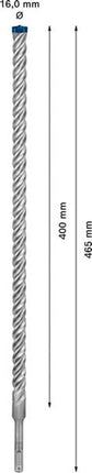 BOSCH martillo perforador Expert SDS-7X Ø 16,0 mm longitud de trabajo 400 mm longitud 465 mm ( 4000909966 )