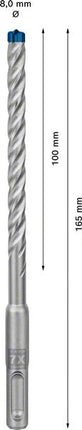 Wiertarka udarowa BOSCH Expert SDS-7X Ø 8 mm długość robocza 100 mm długość 165 mm ( 4000909975 )