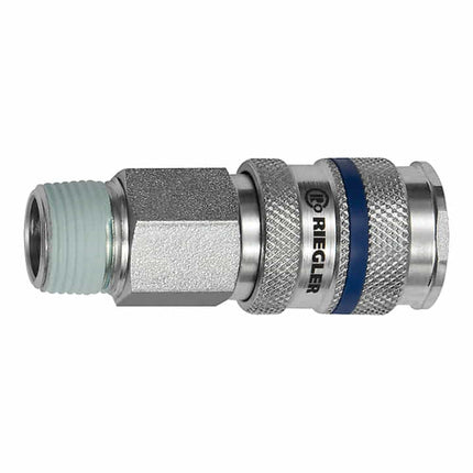 RIEGLER quick-release coupling DN 7.8 male thread steel ( 4588880901 )