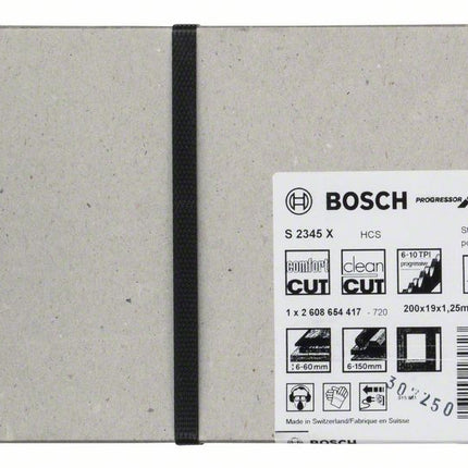 Hoja de sierra de sable BOSCH S 2345 X Longitud 200 mm Anchura 19 mm ( 8000343824 )