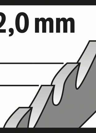 Lama per seghetto alternativo BOSCH T 321 BF Lunghezza totale 132 mm ( 8000345989 )