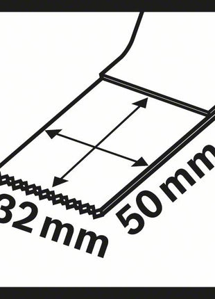BOSCH plunge-cut saw blade AIZ 32AB Width 32 mm Plunge depth 50 mm ( 8000346230 )
