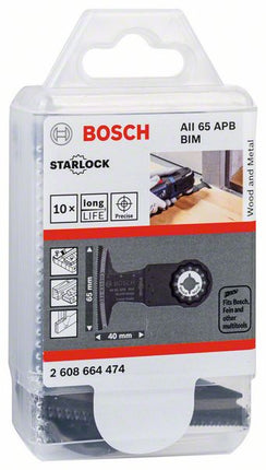 BOSCH plunge-cut saw blade AII 65 APB Width 65 mm Plunge depth 40 mm ( 8000346238 )