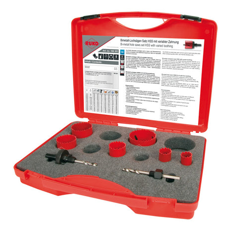 RUKO 8-piece hole saw set 19 - 57 mm ( 8000422993 )