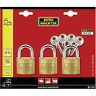 BURG-WÄCHTER padlock set Trio 222 40 shackle thickness 6 mm shackle height 22 mm ( 8000428780 )