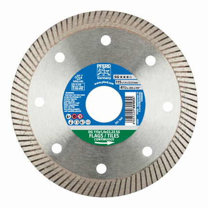 Disco diamantato PFERD DG SG Ø 125 mm foro 22,23 mm ( 8000429371 )