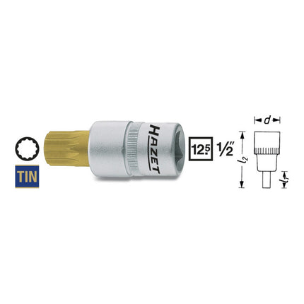 HAZET socket 990-14 1/2 ″ internal multi-tooth ( 8000465947 )