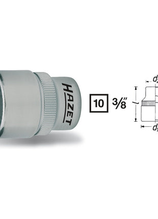 Presa HAZET 880 3/8 ″ esagono ( 8000466450 )