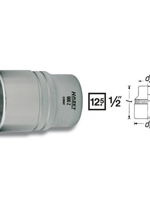 HAZET socket 900Z 1/2 ″ 12-square ( 8000466653 )