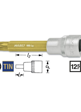HAZET socket 990LG-8 1/2 ″ internal multipoint ( 8000466701 )
