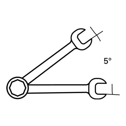 STAHLWILLE Chiave combinata 17F Larghezza tra i piatti 10 mm Lunghezza 158 mm ( 8000755553 )