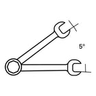 STAHLWILLE Chiave combinata 17F Larghezza tra i piatti 10 mm Lunghezza 158 mm ( 8000755553 )