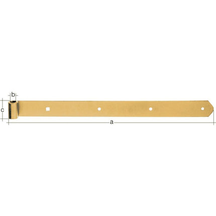 Cerniera per tapparella GAH lunghezza 700 x 13 x 40 mm spessore 5 mm ( 8001566019 )