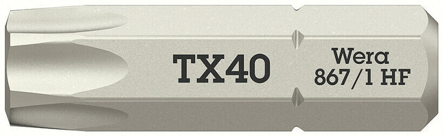 WERA Bit 867 TORX(R) HF 1/4 ″ TX 40 Longitud 25 mm ( 8002899415 )