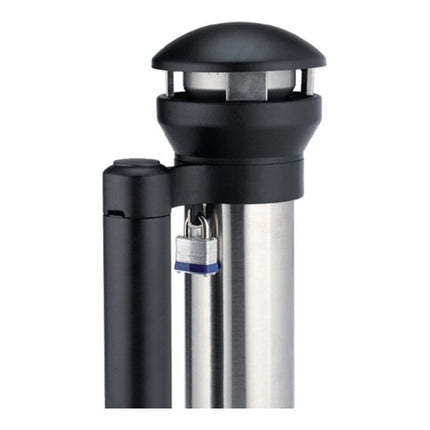 Cenicero de pedestal RUBBERMAID D394xH1000mm plata ( 9000491234 )