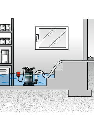Metabo TP 12000 SI bomba sumergible de agua limpia 600 W 11700 l/h 9 m (0251200009)
