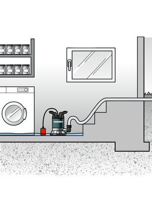 Metabo TP 12000 SI bomba sumergible de agua limpia 600 W 11700 l/h 9 m (0251200009)