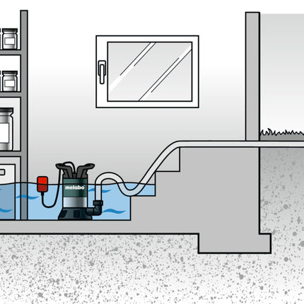 Metabo TP 13000 S Bomba sumergible para agua clara ( 0251300000 ) 550 W 13.000 l/h 0,95 bar