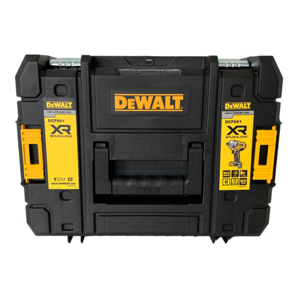 Llave de impacto sin cable DeWalt DCF 891 NT 18 V 1084 Nm 1/2" sin escobillas + TSTAK - sin batería, sin cargador