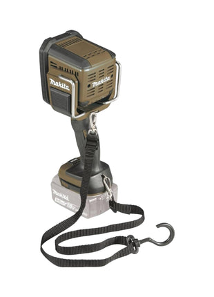 Makita DML 812 O Akumulatorowy reflektor ręczny 18 V 1250 lm LED Olive Green Outdoor Adventure edycja specjalna Solo - bez akumulatora, bez ładowarki