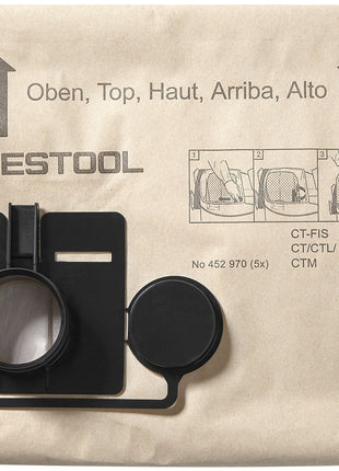 Festool FIS-CT 44/5 sacchetto filtro 5 pz. ( 452972 ) per aspiratore mobile CT 44