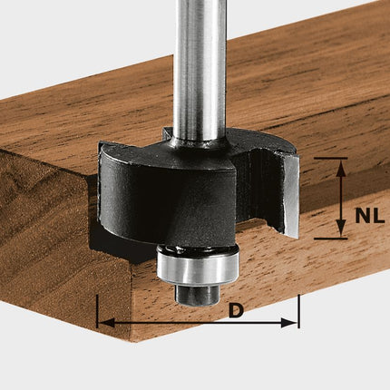 Festool HW S8 D31.7/NL 12.7 cortador de renvalso (491022) para OF 900, OF 1000, OF 1010, OF 1010 R, OF 1400, OF 2000, OF 2200