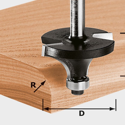 Festool HW S8 D42.7/R15 KL fresa para redondear (491017) para OF 900, OF 1000, OF 1010, OF 1010 R, OF 1400, OF 2000, OF 2200