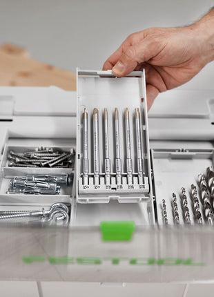 Festool BKS SYS3 D3-10 HSS CE Bohrerkassette ( 577402 ) für Festool Akku-Bohrschrauber und Akku-Schlagbohrschrauber mit FastFix Aufnahme und Werkzeugfutter WH-CE CENTROTEC