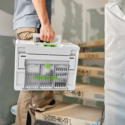 Festool BKS SYS3 D3-10 CE/W Bohrerkassette ( 577396 ) für Festool Akku-Bohrschrauber und Akku-Schlagbohrschrauber mit FastFix Aufnahme und Werkzeugfutter WH-CE CENTROTEC