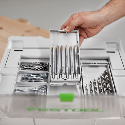 Festool BKS SYS3 D3-10 CE/W Bohrerkassette ( 577396 ) für Festool Akku-Bohrschrauber und Akku-Schlagbohrschrauber mit FastFix Aufnahme und Werkzeugfutter WH-CE CENTROTEC