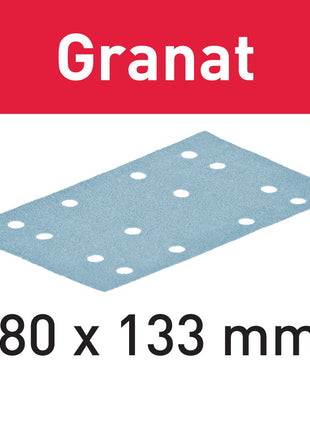 Festool STF 80x133 P180 GR/10 bandes abrasives grenat (497130) pour RTS 400, RTSC 400, RS 400, RS 4, LS 130, HSK-A 80x130, HSK 80x133