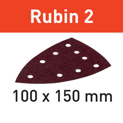 Feuille abrasive Festool STF DELTA/9 P220 RU2/50 Ruby 2 (577578) pour DTS 400, DTSC 400, DS 400