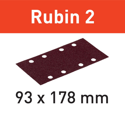 Festool STF 93X178/8 P40 RU2/50 Schleifstreifen Rubin 2 ( 499185 ) für RS 300, RS 3, LRS 93