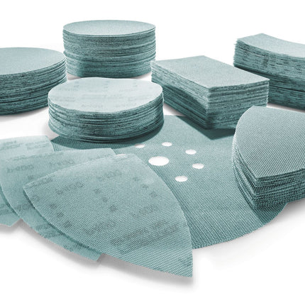 Festool STF D125 P400 GR NET/50 Red abrasiva granate (203302) para RO 125, ES 125, ETS 125, ETSC 125, ES-ETS 125, ES-ETSC 125, ETS EC 125, LEX 125